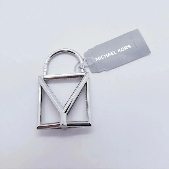 NWT Michael Kors Sterling Silver Oversized Lock Charm - Picture 6 of 6